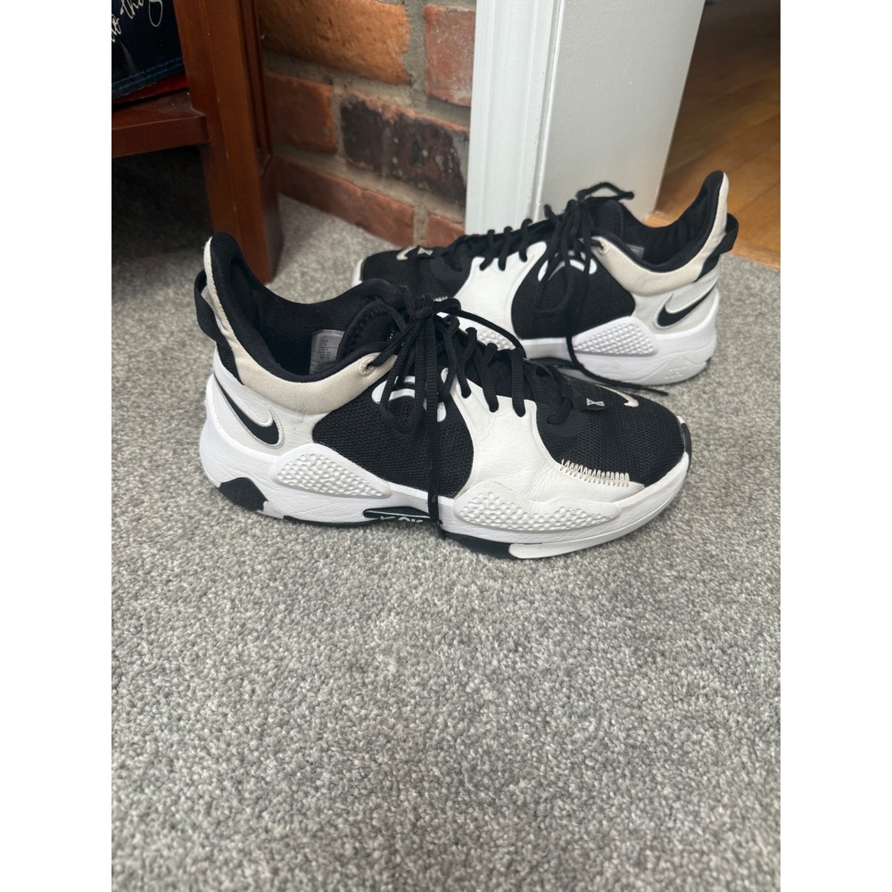 Nike PG 5 Team White Black Paul George Basketball Men's Size‎ 8